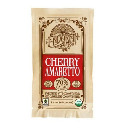 Endorfin Foods, Organic Cherry Amaretto 70%, 1.4 Oz (Case Of 9)