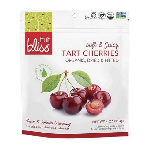 Fruit Bliss, Organic Tart Dried Cherries, 4 Oz (Case Of 6)