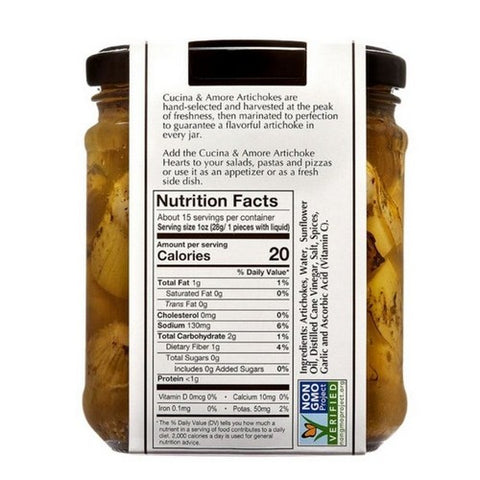 Cucina & Amore, Whole Artichoke Hearts, 14.5 Oz (Case Of 6)