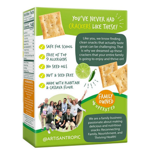 Artisan Tropic, Organic Crackers Chile Lime, 4.25 Oz (Case Of 6)