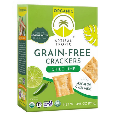 Artisan Tropic, Organic Crackers Chile Lime, 4.25 Oz (Case Of 6)