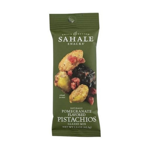 Sahale Snacks, Naturally Pomegranate Flavored Pistachios Glazed Mix, 1.5 Oz (Case Of 9)
