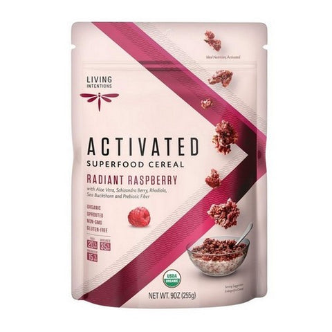 Living Intentions, Organic Activated Superfood Cereal Radiant Raspberry, 9 Oz (Case Of 6)