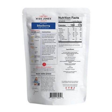 Miss Jones Baking Co, Muffin And Bread Mix Blueberry, 12.35 Oz (Case Of 6)