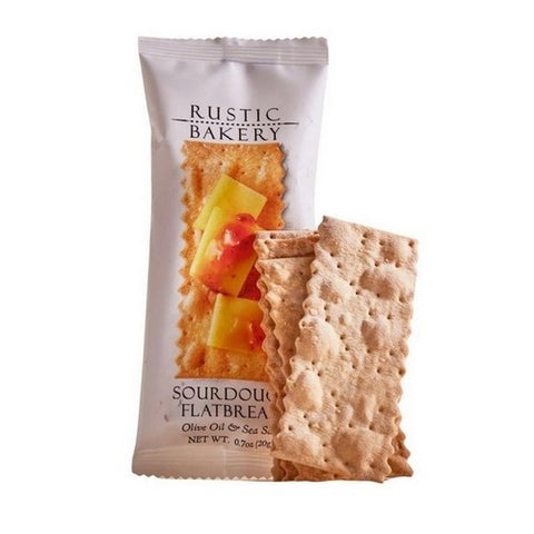 Rustic Bakery, Sourdough Flatbread Olive Oil And Sea Salt, 0.7 Oz (Case Of 150)