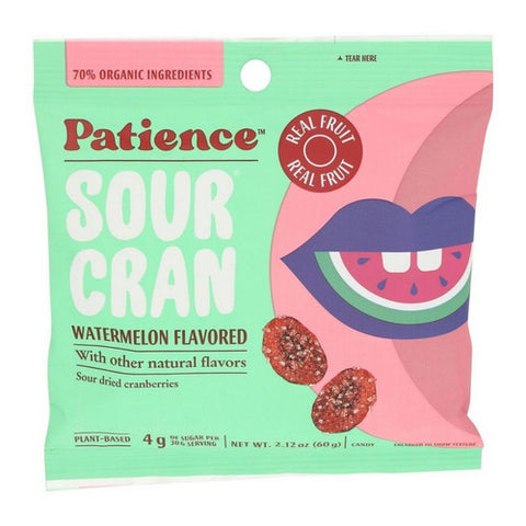 Patience Fruit & Co, Organic Cranberries Sour Watermelon, 2.12 Oz (Case Of 24)