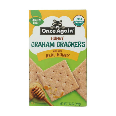 Once Again, Organic Gram Crackers Honey, 7.93 Oz (Case Of 6)