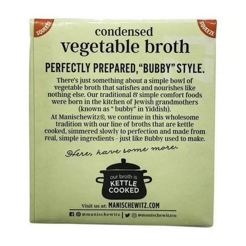 Manischewitz, Condensed Vegetable Broth, 12 Oz (Case Of 12)