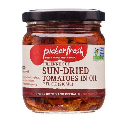 Pickerfresh, Sun Dried Tomatoes In Oil Julienne Cut, 7 Oz (Case Of 6)