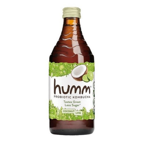 Humm Kombucha, Organic Coconut Lime Kombucha, 14 Oz (Case Of 12)