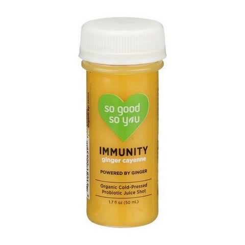 So Good So You, Immunity Ginger Cayenne Probiotic Shot, 1.7 Oz (Case Of 12)