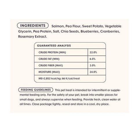 Bundle X Joy, Salmon Superfood Jerky Bars Dog Treats, 5 Oz (Case Of 6)