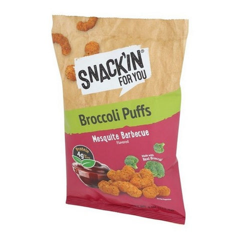 Snack In For You, Mesquite Barbecue Broccoli Puffs, 4 Oz (Case Of 12)