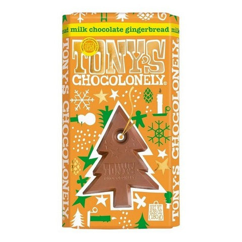 Tonys Chocolonely, Milk Chocolate With Gingerbread Bar, 6.35 Oz (Case Of 15)