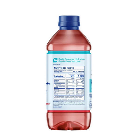 Berri Lyte, Organic Strawberry Electrolyte Solution, 35.2 Oz (Case Of 6)