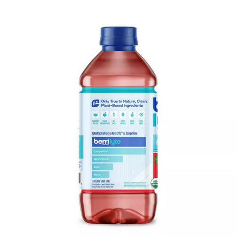 Berri Lyte, Organic Strawberry Electrolyte Solution, 35.2 Oz (Case Of 6)