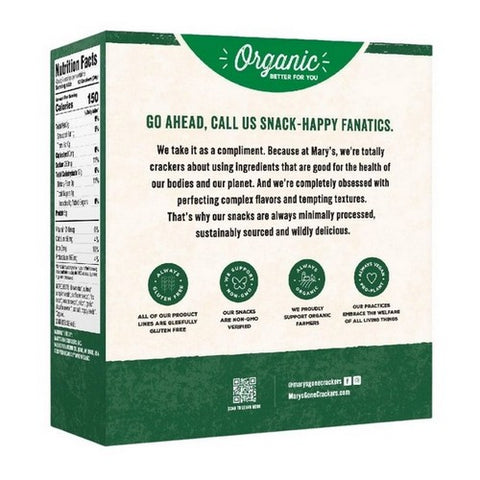 Marys Gone Crackers, Organic Super Seed Crackers Jalapeno, 5.5 Oz (Case Of 6)