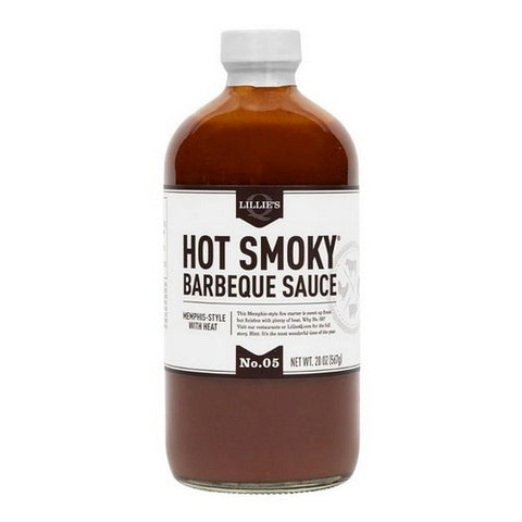 Lillies Q, Hot Smoky Barbecue Sauces And Rubs, 20 Oz (Case Of 6)
