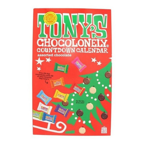 Tonys Chocolonely, Countdown Calendar Assorted Chocolate, 17.94 Oz (Case Of 12)
