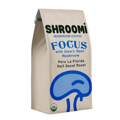 Shroomi, Half Caf Roast Peru La Florida, 12 Oz (Case Of 6)