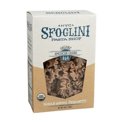Sfoglini, Organic Whole Grain Blend Reginetti, 12 Oz (Case Of 6)
