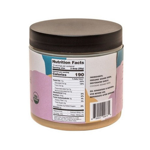 Seed Plus Mill, Organic Roasted Garlic Tahini, 16 Oz (Case Of 6)