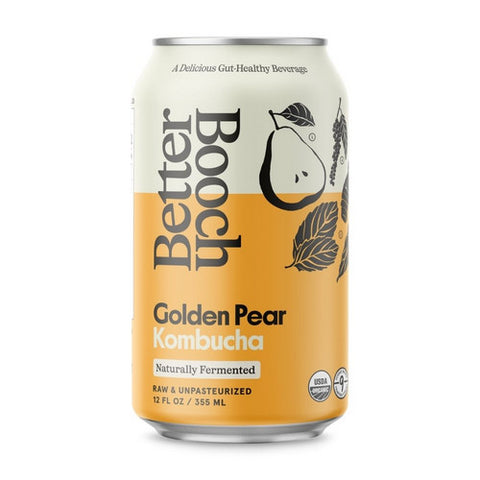 Better Booch, Golden Pear Kombucha, 12 Oz (Case Of 12)