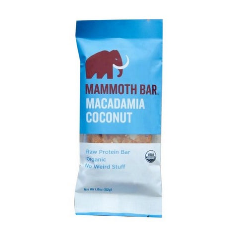 Mammoth Bar, Macadamia Coconut Bar, 1.8 Oz (Case Of 10)