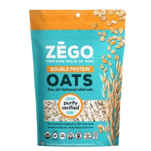 Zego, Organic Oats Double Protein Bag, 14 Oz (Case Of 5)