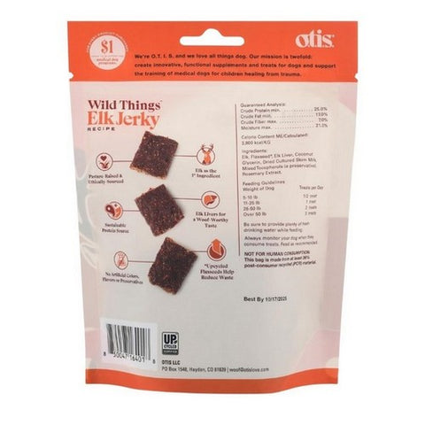 O.T.I.S, Dog Treat Jerky Elk, 4 Oz (Case Of 6)