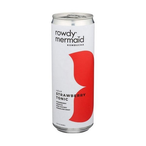 Rowdy Mermaid, Organic Strawberry Tonic, 12 Oz (Case Of 12)