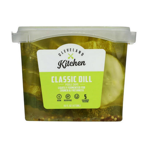 Cleveland Kitchen, Classic Dill Pickled Chip, 16 Oz (Case Of 12)