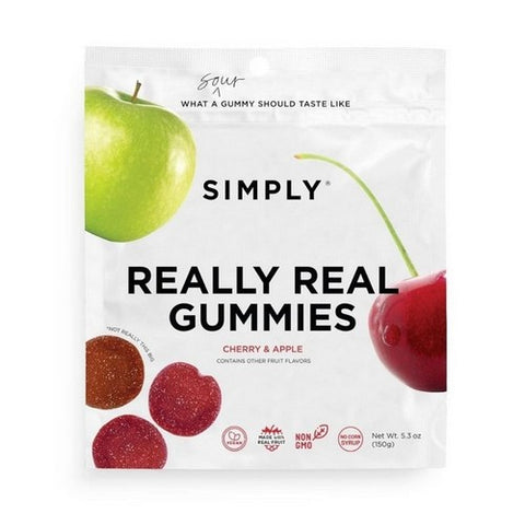 Simplygum, Sour Apple And Cherry Fruit Bites, 5.3 Oz (Case Of 6)