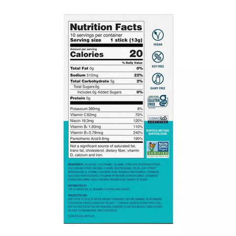 Liquid I.V, Hydration Multiplier Vegan Powder Rainbow Sherbert, 10 Count