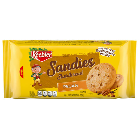 Keebler, Sandies Shortbread Pecan Cookies, 11.3 Oz (Case Of 12)