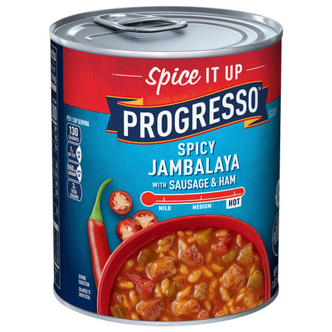 Progresso, Spicy Jambalaya Soup With Sausage And Ham Hot, 18.5 Oz (Case Of 12)