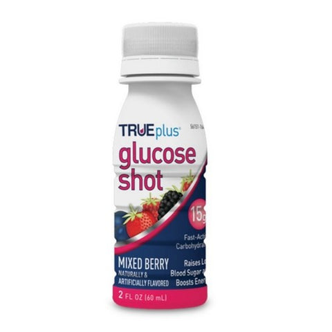Trueplus, Glucose Shot Mixed Berry, 2 Oz (Case Of 6)