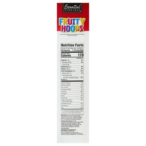 Essential Everyday, Fruit Flavored Multi Grain Sweetened Cereal, 12.2 Oz (Case Of 14)