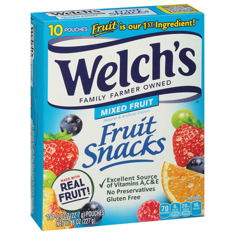 Welch's, Mixed Fruit Snacks, 8 Oz (Case Of 8)