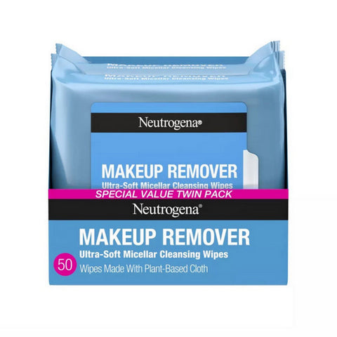 Neutrogena, Makeup Remover Wipes And Face Cleansing Towelettes, 50 Count (Case Of 4)