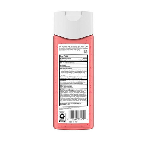 Neutrogena, Body Clear Pink Grapefruit Acne Body Wash, 8.5 Oz (Case Of 3)