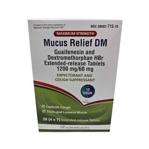 Guaifenesin Dextromethorphan 28 Tabs by Auro Health