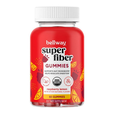 Bellway, Bellway Super Fiber Gummies Organic Sugar, 60 Count