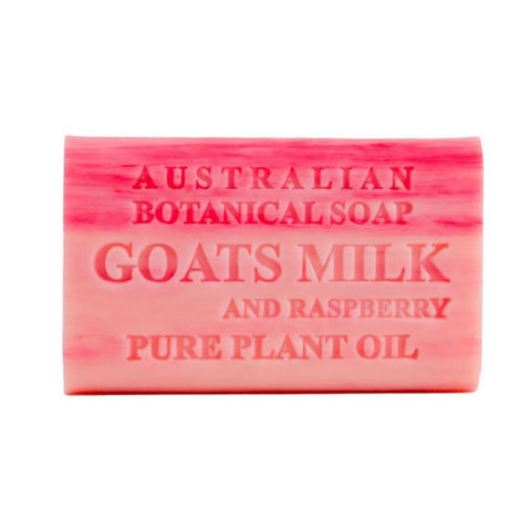 Australian Botanical Soap, Goats Milk With Raspberry Bar Soap, 6.6 Oz