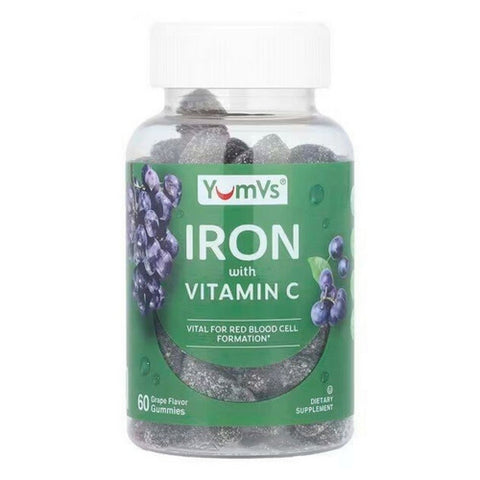 Yum-V's, Iron With Vitamin C Gummies, 60 Gummies