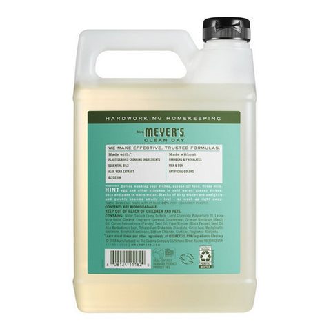 Mrs. Meyers Clean Day, Basil Dish Soap Refill, 48 Oz