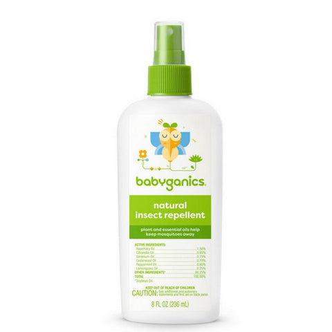 Babyganics, Fragrance-Free Baby Natural Insect Repellent Spray, 8 Oz