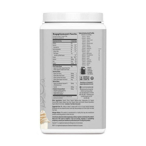 Sunwarrior, Organic Cake Batter Active Protein, 2.2 Lbs