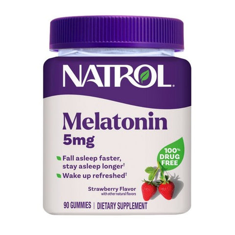 Melatonin Gummies Strawberry 90 Count (Case Of 1) by Natrol