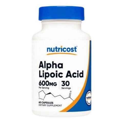 Nutricost, Alpha Lipoic Acid, 600 Mg, 60 Caps